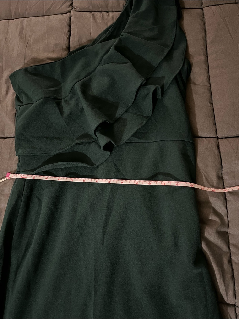 Lulu's One-Shoulder Ruffle Gown - Picture 6 of 7